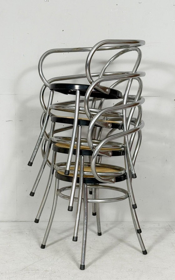 Image 1 of 4er Set Stühle/Esszimmerstühle im Stile von Thonet, Deutschland, 90er Jahre