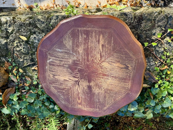 Table d'appoint vintage en bois massif – Tables d'appoint, Wood (photo 6 of 10)