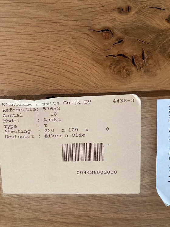 Image 1 of Eettafel en 6 stoelen Bert plantagie