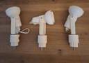 Vintage 3 plug-in Spot lights from the 80s.