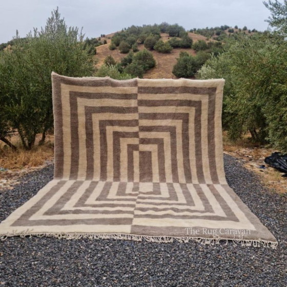Image 1 of Tapis Beni Ouarain en laine authentique 250cmx200cm