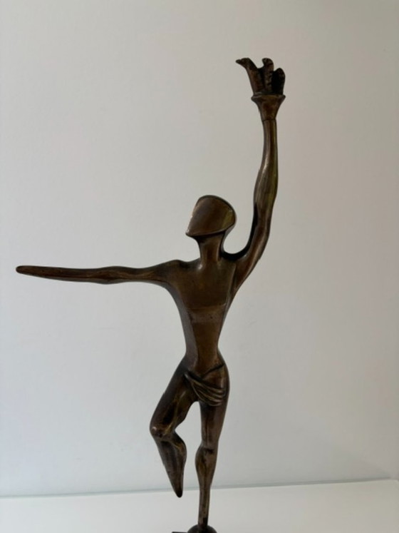Esculturas modernistas de bronce Louis Nelen ca. 1960 – Stone (photo 4 of 11)