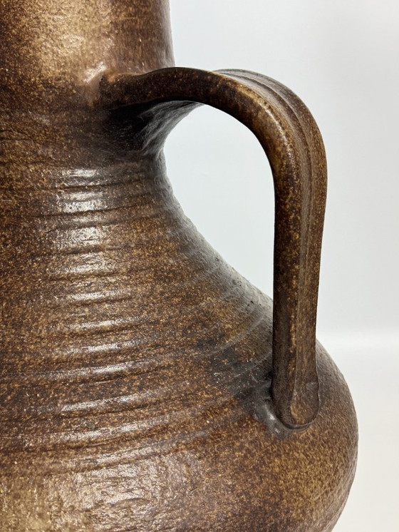 Image 1 of Giant Mid-Century Design Brutalist Studio Ceramic Handcrafted Jug, West Germany, 1960s