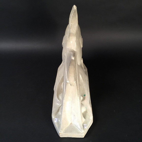 Roger Guérin, Grande Sculpture de poisson Art Déco, 1935, Grès – Ceramic, Art Deco (photo 10 of 11)