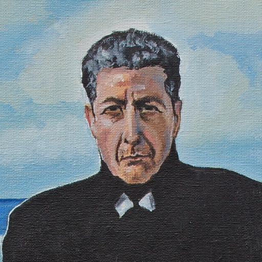 Roland Henrion - Hommage à un grand musicien. Peinture originale