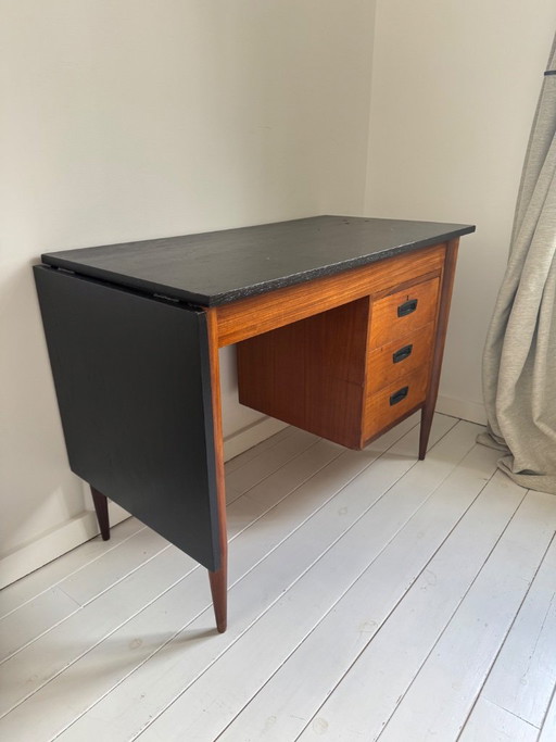 Scrivania allungabile vintage – bureau, Wood (photo 2 of 5)