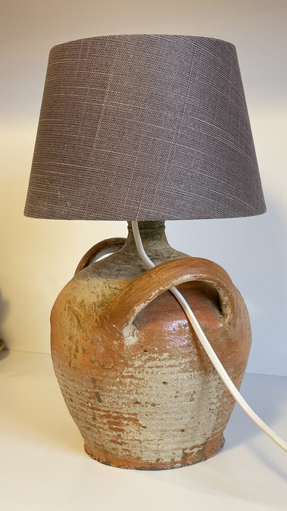 Image 1 of Vintage French Pottery Lamp