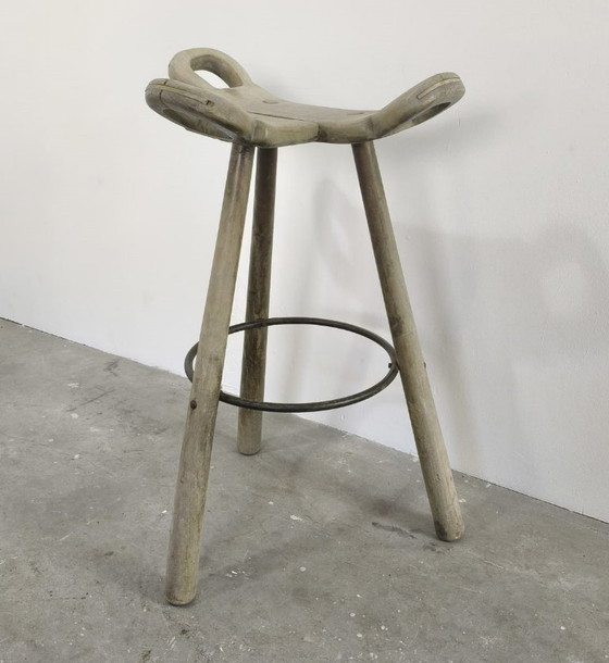 Image 1 of Brutalistische spanische Barhocker