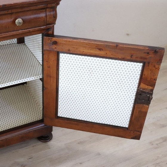 Image 1 of Antique Buffet in Walnut, Italy Mid 19th Century, Restored