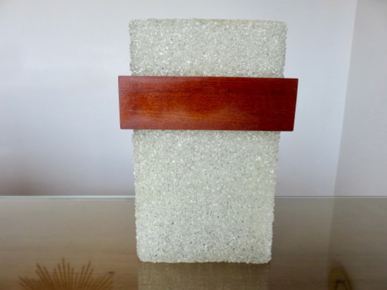 Image 1 of Par de lámparas colgantes escandinavas de plexiglás y teca, 1970