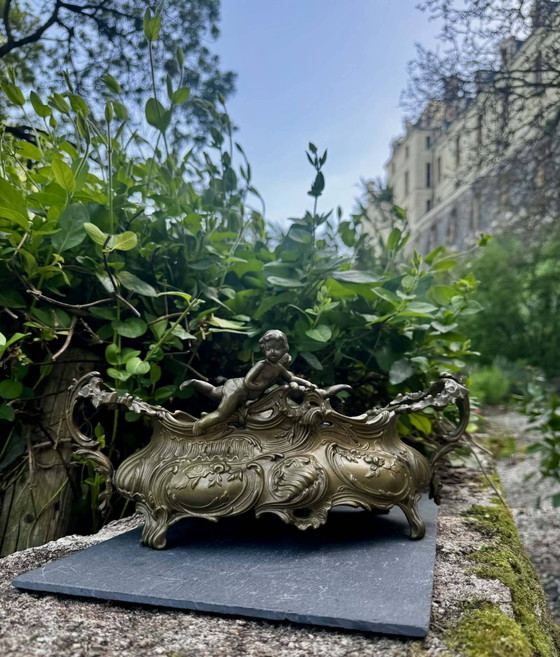 Macetas grandes para jardín de rocas, ángel Art Nouveau – Metal, Rococo (photo 6 of 18)