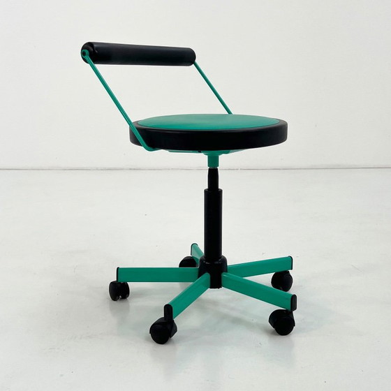 Adjustable Desk Chair From Bieffeplast, 1980s – Office chairs, Metal, Plastic (photo 8 of 9)