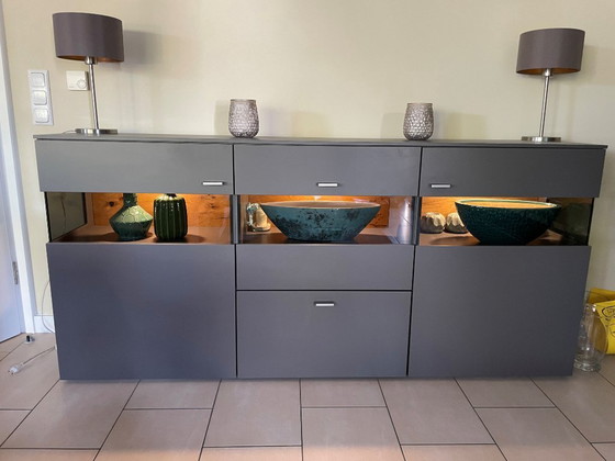 Image 1 of Parete attrezzata Gwinner con credenza , tortora