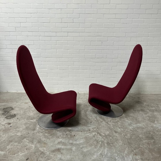Image 1 of 2x Verner Panton Sillón 1-2-3 Respaldo alto