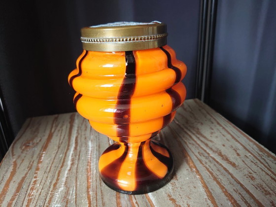 Image 1 of Dispensador de flores de cristal Art Decó Tango años 20/30