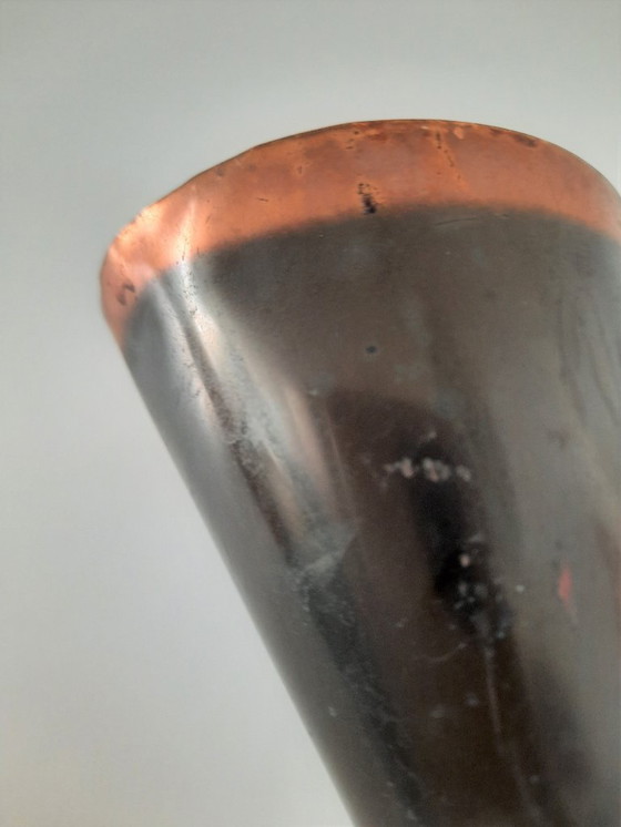 Image 1 of Set of three vintage copper Dahlmann vases