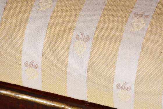 Restored Empire Sofa, Walnut, Spruce, Revived Polish, Austria, 1810s – Textile, Wood (photo 17 of 18)