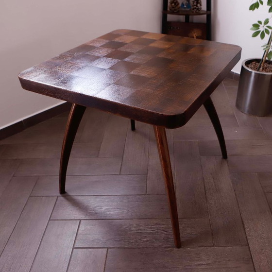 Image 1 of Square Retro Coffee Table by Jindřich Halabala