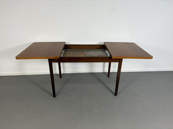 Image 1 of Tafel in teak vintage uitschuifbare jaren' 60. Uitgeschoven 190 cm