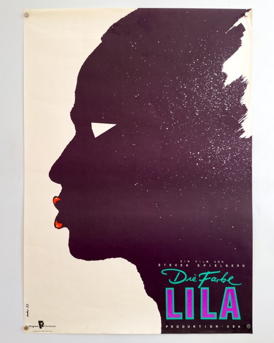 Image 1 of 🎬 Die Farbe Lila (De kleur paars) – 1987 – Originele A1-poster | Lithografische print | 84,1 × 59,4 cm | Oost-Duitsland (DDR)