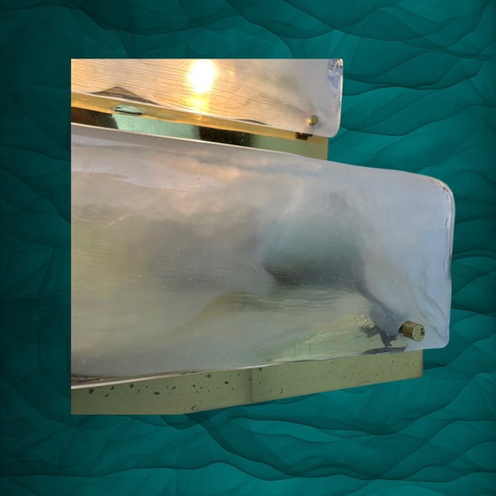 Kalmar Sconces Pair 1970’s – Wall lights, Glass, Metal (photo 4 of 5)