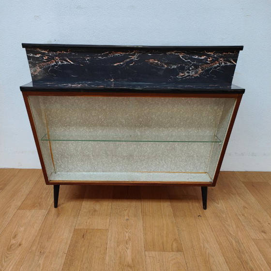 Meuble bar design Mid-Century double face, Meuble bar, Vitrine – Glass, Wood (photo 4 of 12)