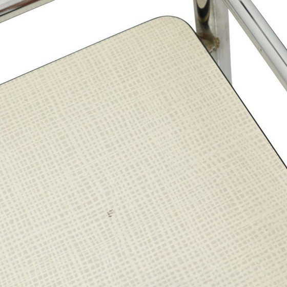 Image 1 of Vintage Drink Trolley Serving Cart Chrome Sixties