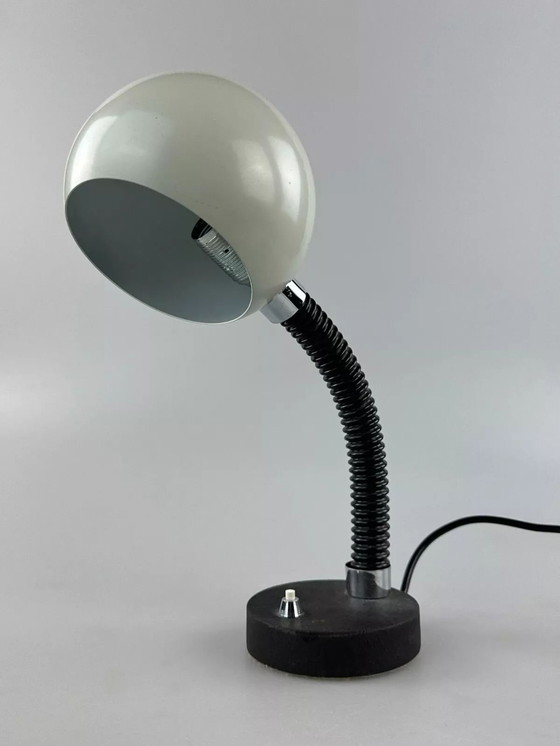 Image 1 of 60s 70s tafellamp Egon Hillebrand bollamp space age metaal ontwerp