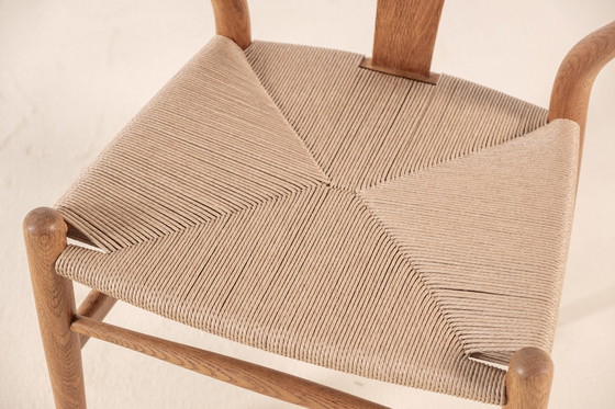 Image 1 of 4x Hans J. Wegner CH24 Chaises Wishbone en chêne, 1960 Danemark