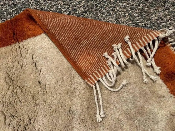 Tapis Mrirt marocain terracotta et beige 340x230 cm – motif encadré – Laine, Coton, Bohemian (photo 14 of 15)