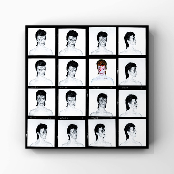 1x Fine Art Print David Bowie Aladdin Sane Contact Sheet Foto – Fotografie, Paper (photo 5 of 5)