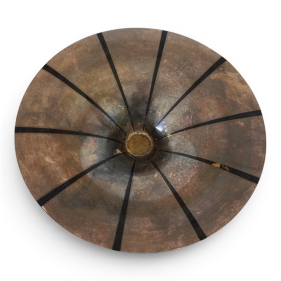 Image 1 of Ciotola scultorea Bauhaus WMF Ikora, in ottone argentato, realizzata da Paul Haustein nel 1920.