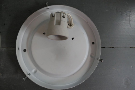 Vintage Peill & Putzler glass Ceiling light Germany – Metal (photo 11 of 14)