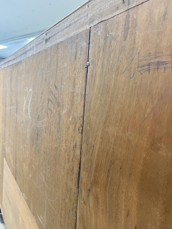 Image 1 of Art Deco bookcase/wall cabinet - Germany around 1930 - by EHD made of walnut with veneered fronts