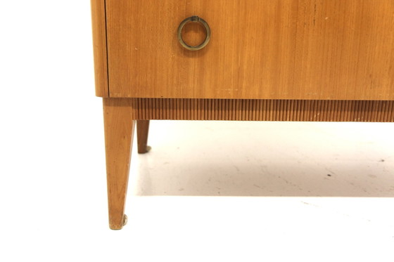 Secrétaire Scandinave Vintage en Orme, 1940, Bureaux, Métal, Scandinavian (photo 4 sur 8)
