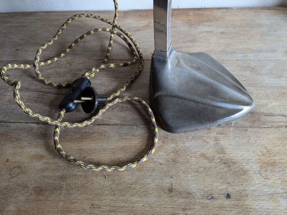 Image 1 of Lámpara parabólica Cobra con base de hierro fundido esmaltado, Art Nouveau.