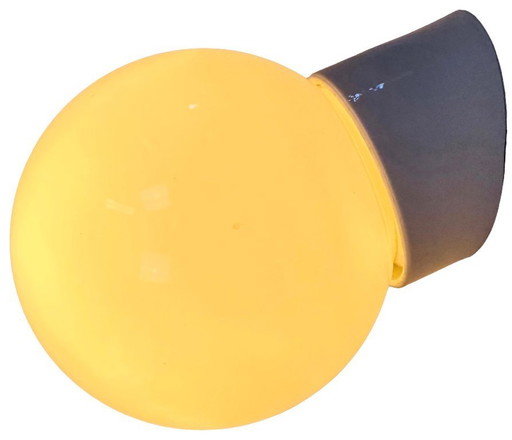 Vintage witte porseleinen wandlamp, jaren 70