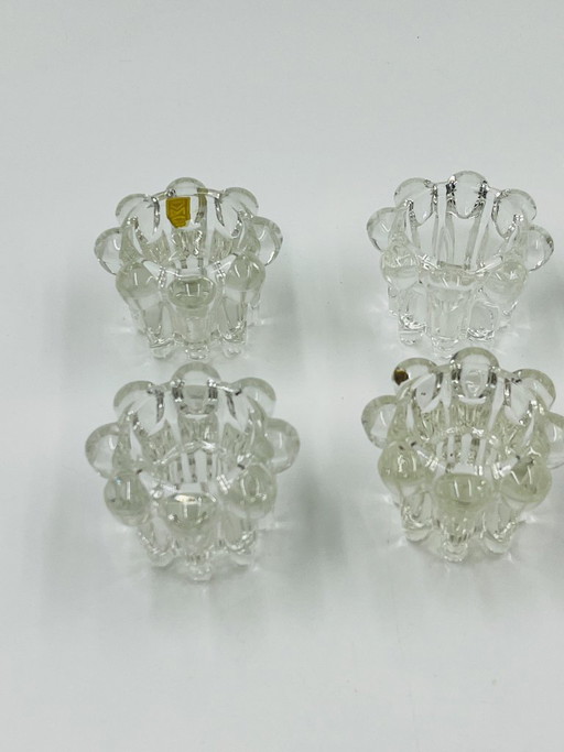 Set aus 6 Vintage-Blumenleuchtern von VMC Reims – 1960er Jahre – kandelaars en kaarsen, Glass (photo 2 of 12)
