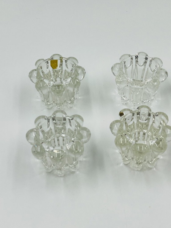 Set of 6 Vintage Flower Candlesticks by VMC Reims - 1960s – Candle holders, Glass (photo 2 of 12)
