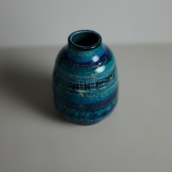 Aldo Londi “Rimini Blu” Ceramic Vase for Bitossi, Italy, 1960s – Bitossi Ceramiche (photo 6 of 7)