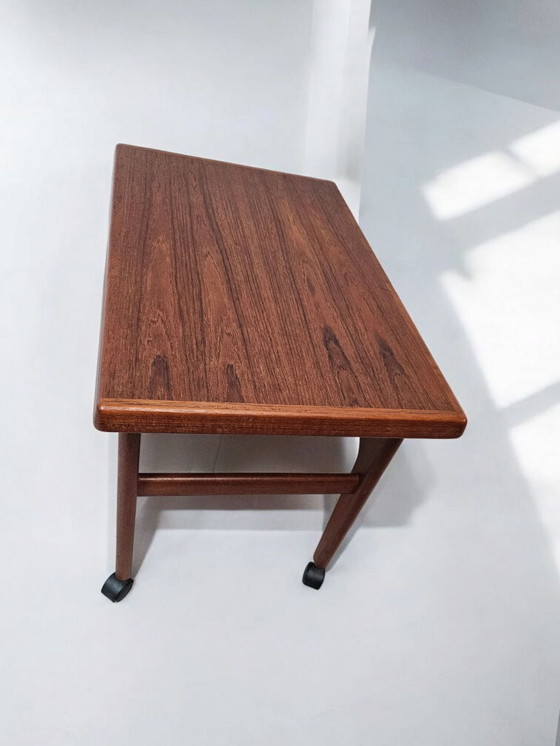 Image 1 of Mid - Century Nils Bach teak side table trolley bar trolley 1960s