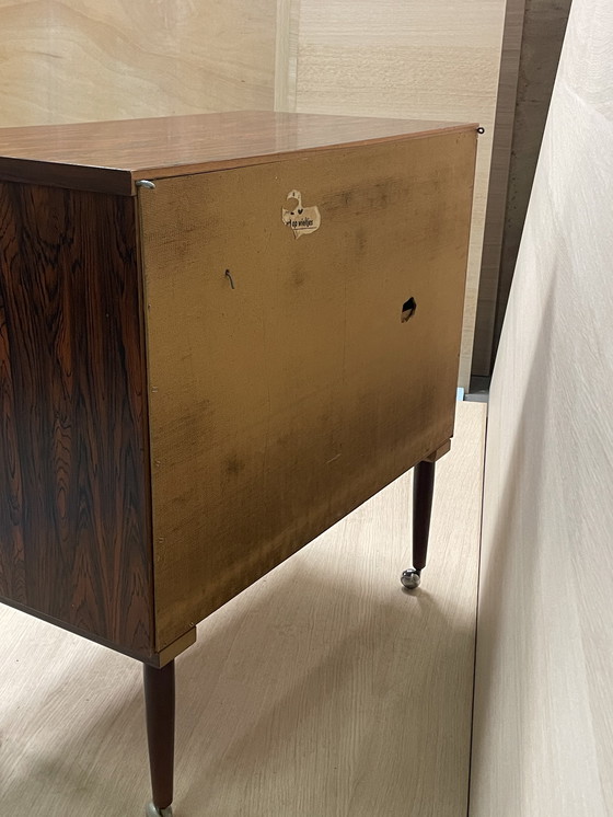 Image 1 of Vintage rosewood chest of drawers, Dutch design 1960s