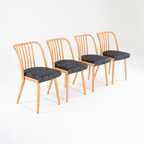 Image 1 of 4x dining chairs by Antonin Suman for Jitona 1960s