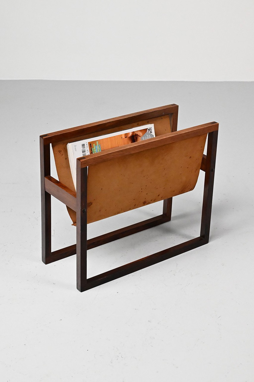 Rowley Magazine Rack Danish rosewood magazine rack | €280.90 | Whoppah