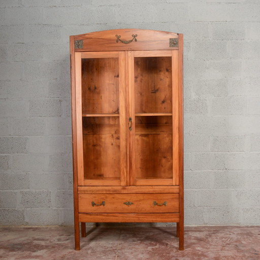 Art Nouveau display bookcase