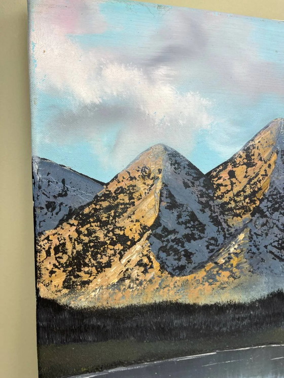 Olio su tela Paesaggio di montagna – Dipinti e disegni, Canvas (photo 10 of 15)