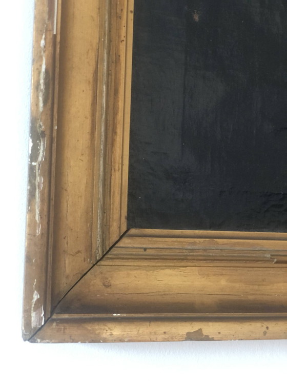 Image 1 of Portrait à l'huile ancien d'un gentilhomme danois, XIXe siècle