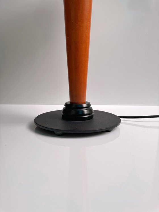 Image 1 of Vintage table lamp Mid - Century lamp wood Alsy 50s Scandinavian / Usa