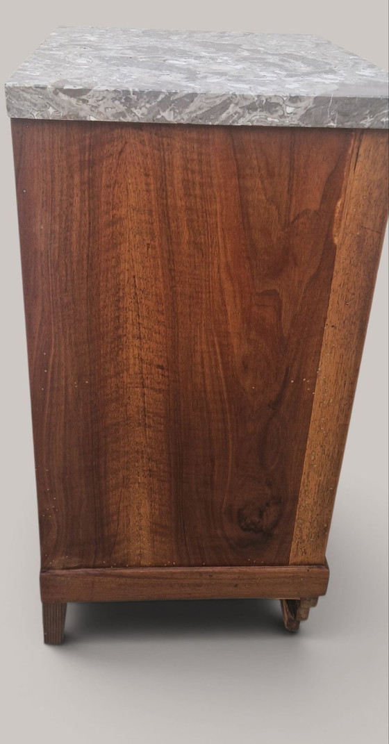 Mobile Art Déco - Legno di noce e marmo grigio - Circa 1930, Credenze, Beige (foto 6 di 15)