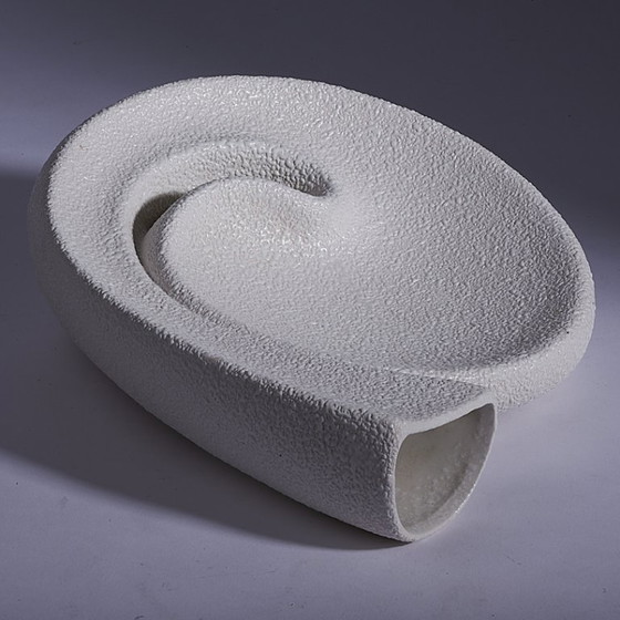 Image 1 of Vaso scultoreo di Roberto Rigon per Bertoncello - Metà secolo